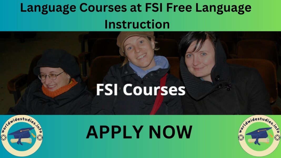 Language Courses at FSI Free Language Instruction