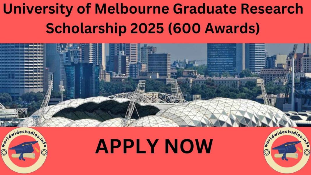 University of Melbourne Graduate Research Scholarship 2025