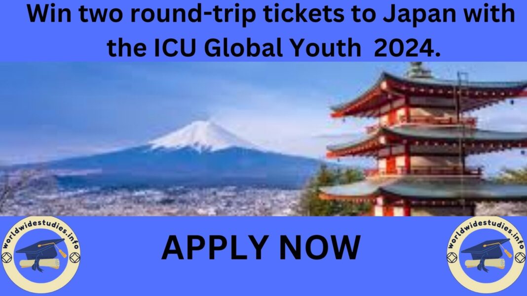 Win two round-trip tickets to Japan with the ICU Global Youth Essay Competition in 2024.