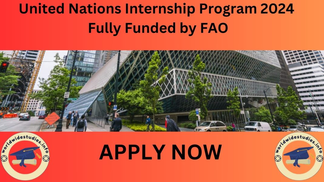 United Nations Internship Program 2024 Fully Funded by FAO.