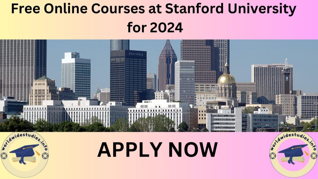 Free Online Courses at Stanford University for 2024